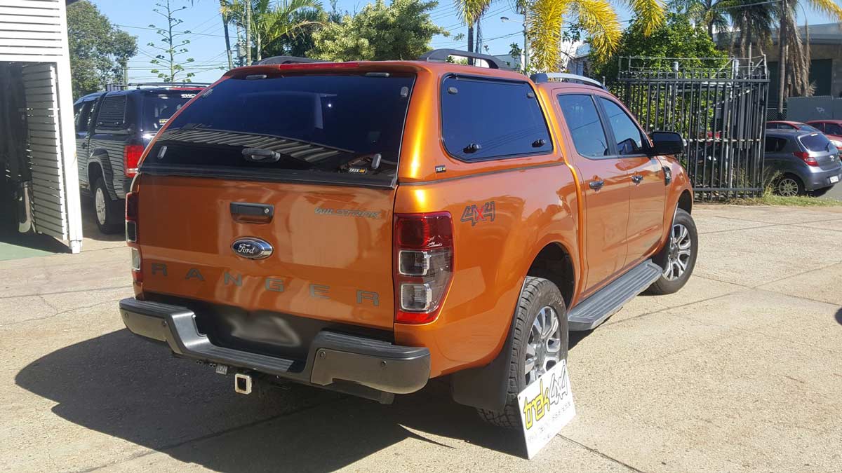 Ford Ranger PX Wildtrack in Pride Orange WV3 withTrekCanopy