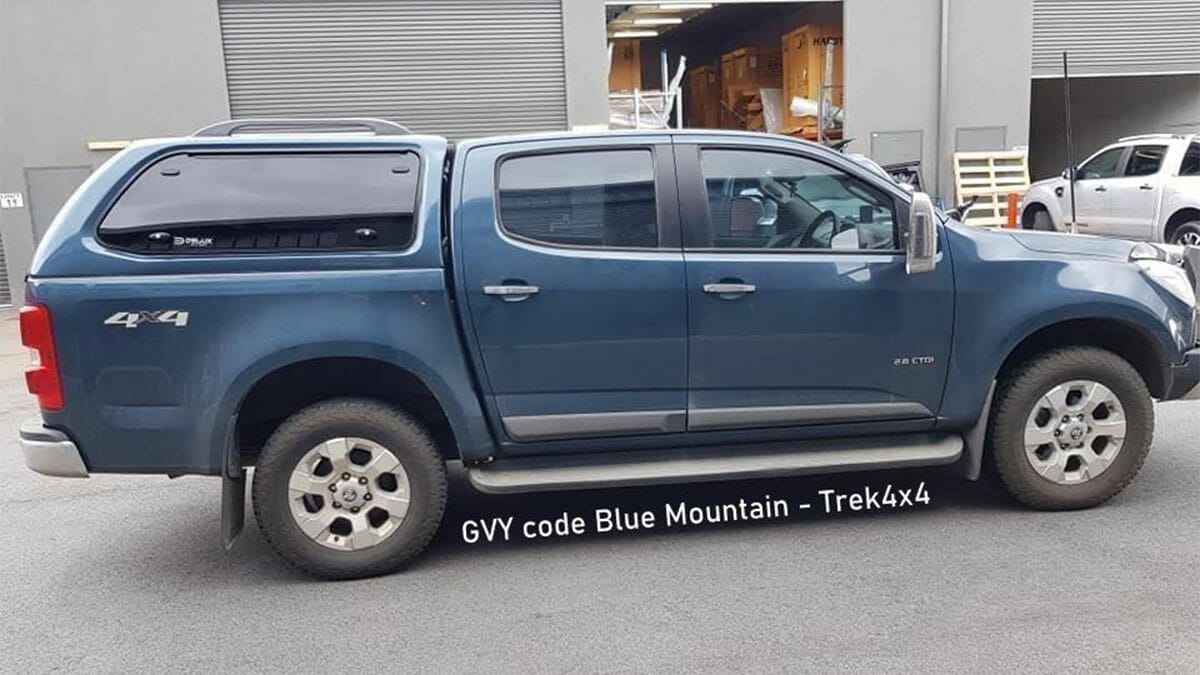 Holden Colorado RG in GVY code Blue Mountain and TREK Canopy