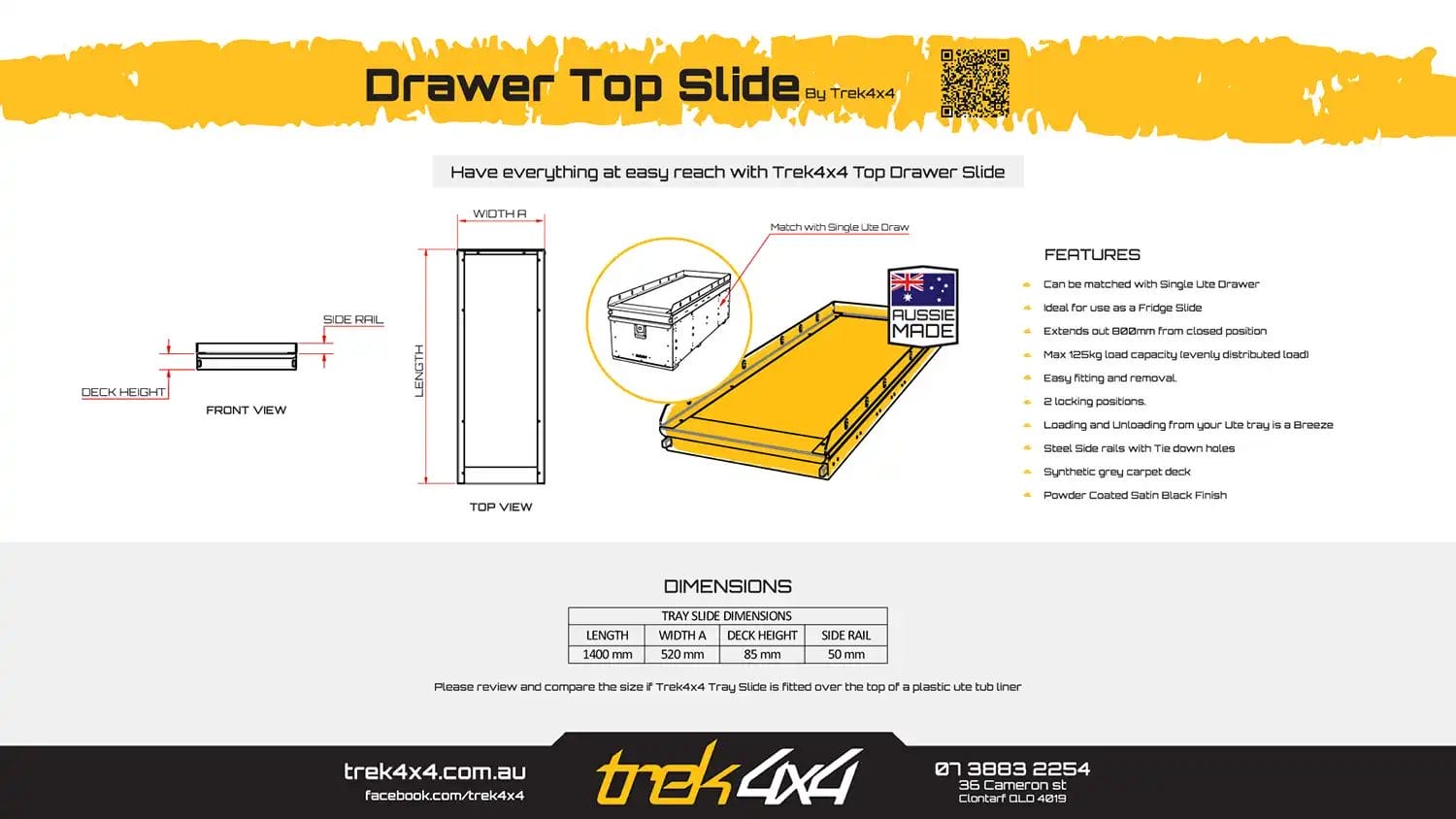 Ute Top Slide by Trek 4x4 - Brisbane